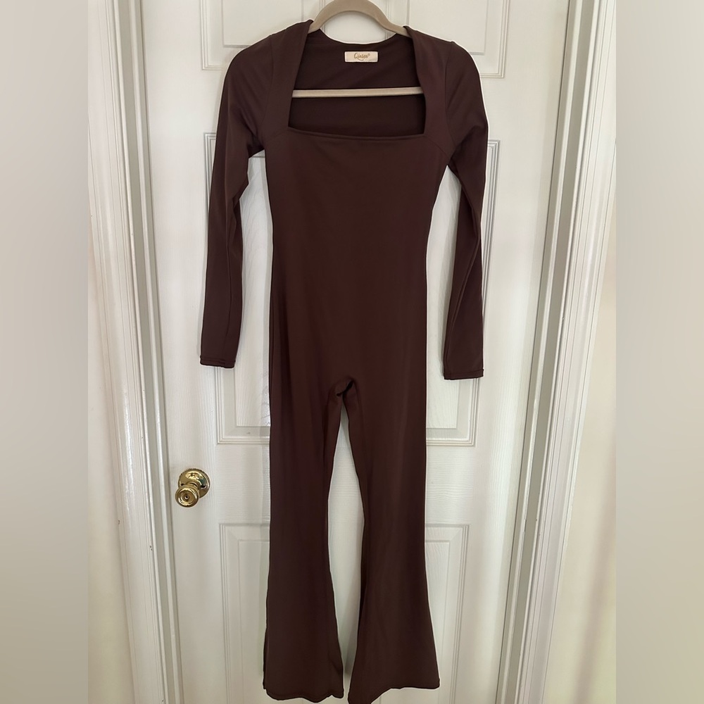 Elegant Brown Jumpsuit